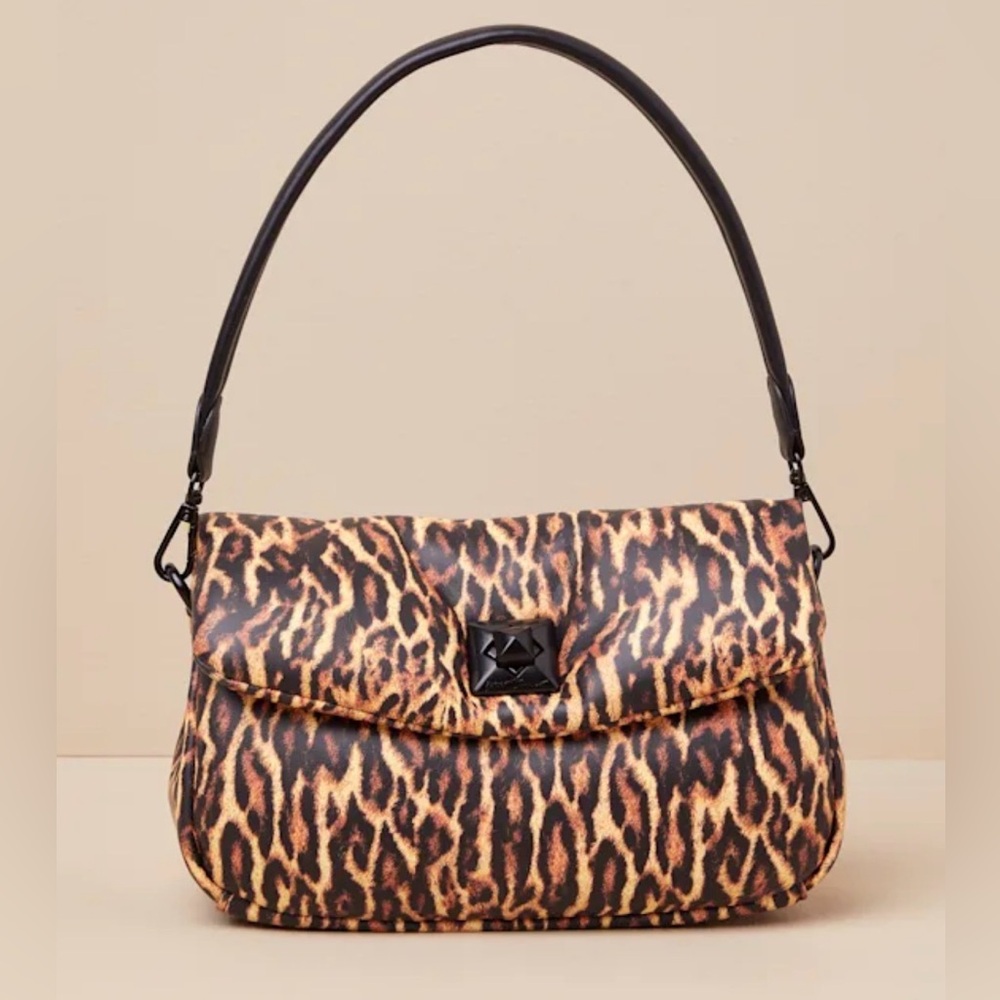Betsey Johnson Soft Leopard Print Shoulder Bag, NWT - Picture 2 of 16